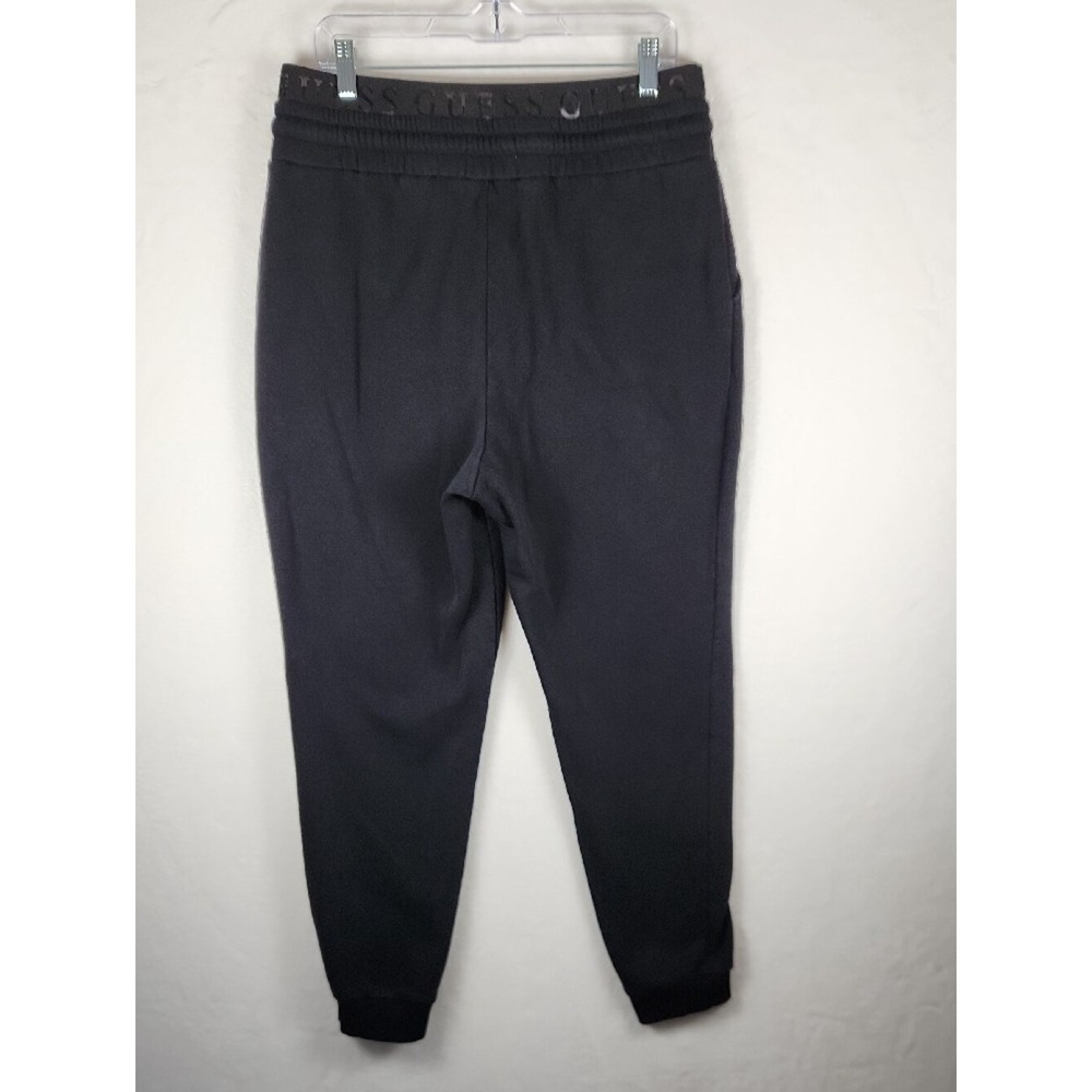GUESS Black Logo Sweat Joggers with Branded Waistband Size Large - Picture 4 of 8